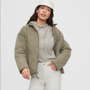 Gap Green Quilted Jacket